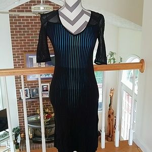 Beautiful blue and black dress